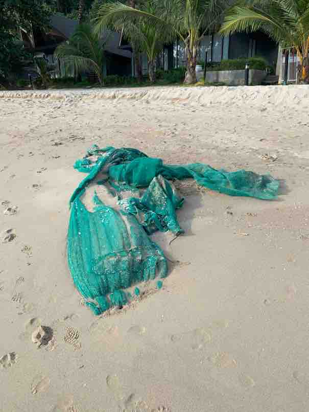 Koh Chang, Thailand fishing net on the beach Folksytravel