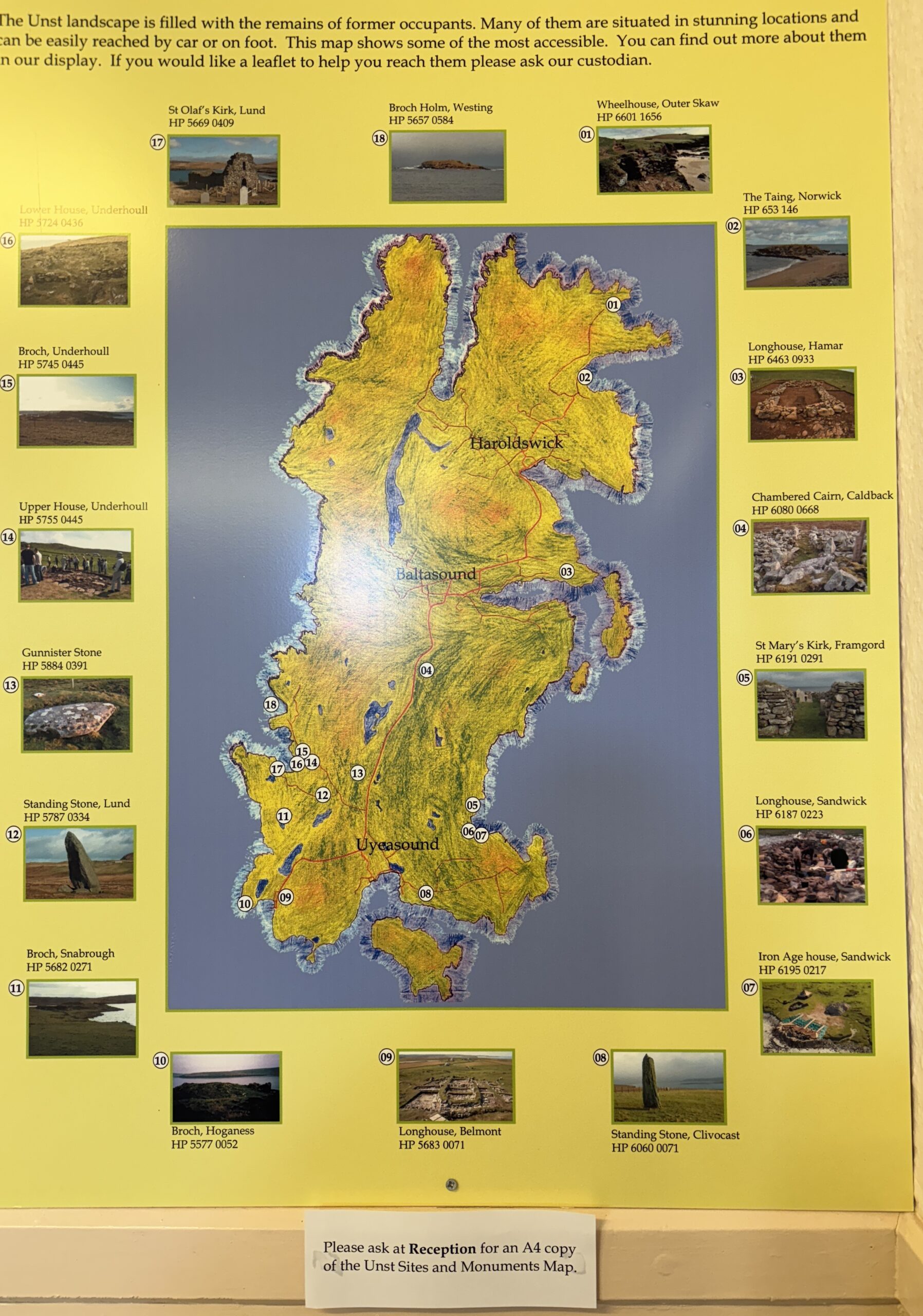 Shetlands map with Picts And Vikings