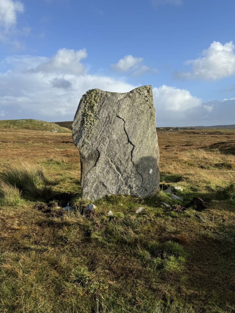 North pointing stone