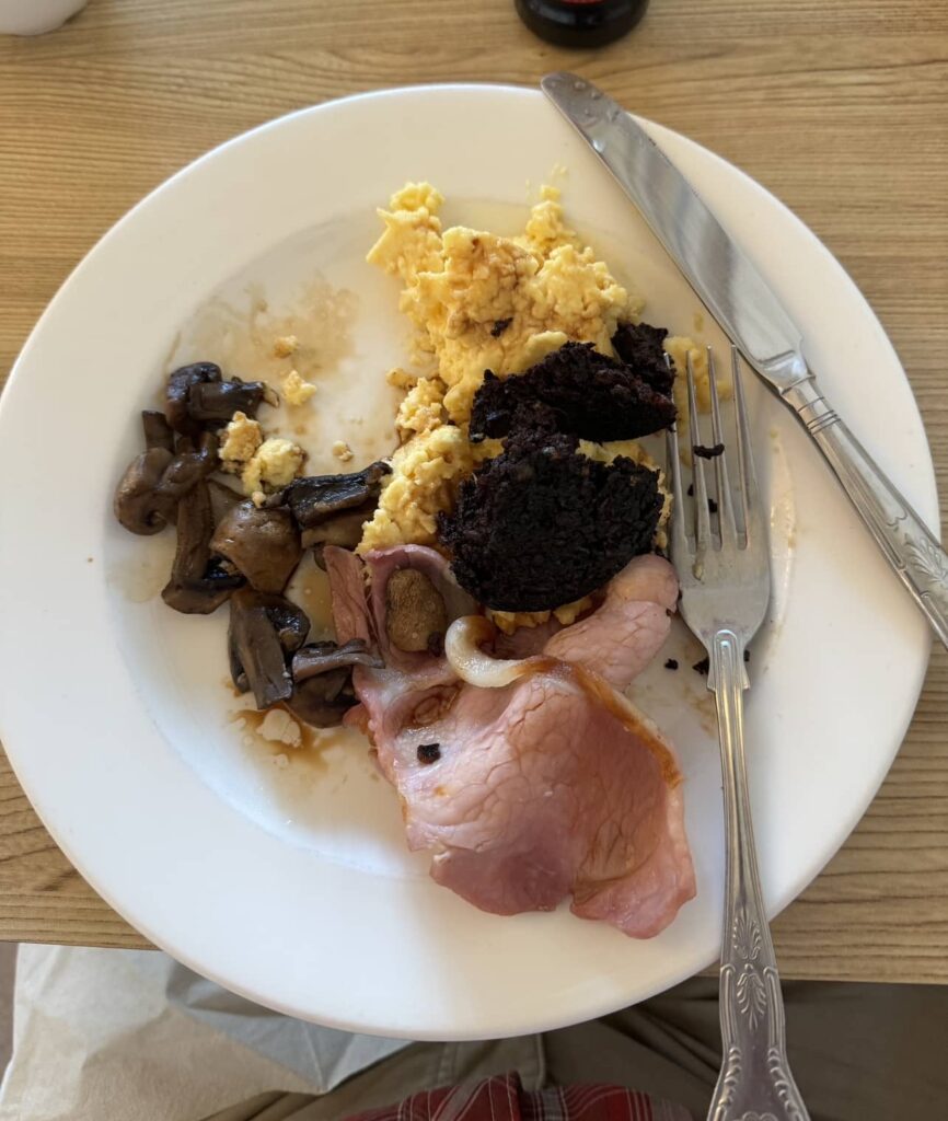 Standard Scottish breakfast