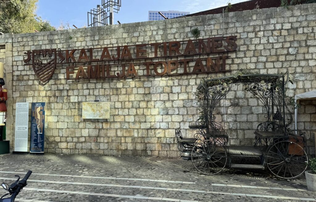 Entrance to the old castle, now a market with mostly cafés and restaurants