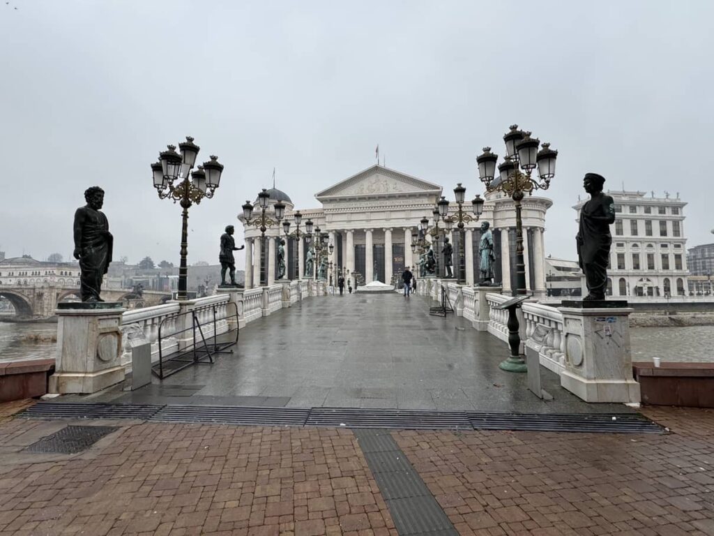 The Skopje bridge of civilization
