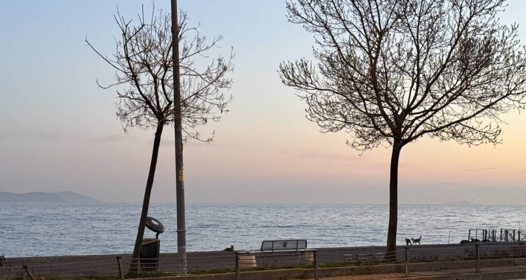 Walking at the Bosphorus strait