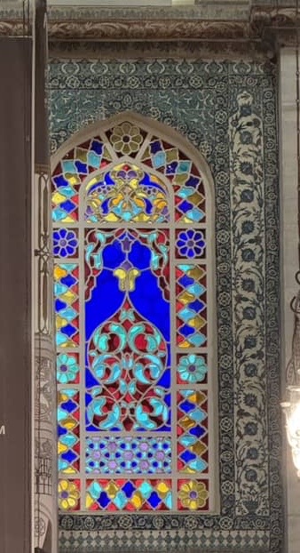 Beautiful window in blue mosque