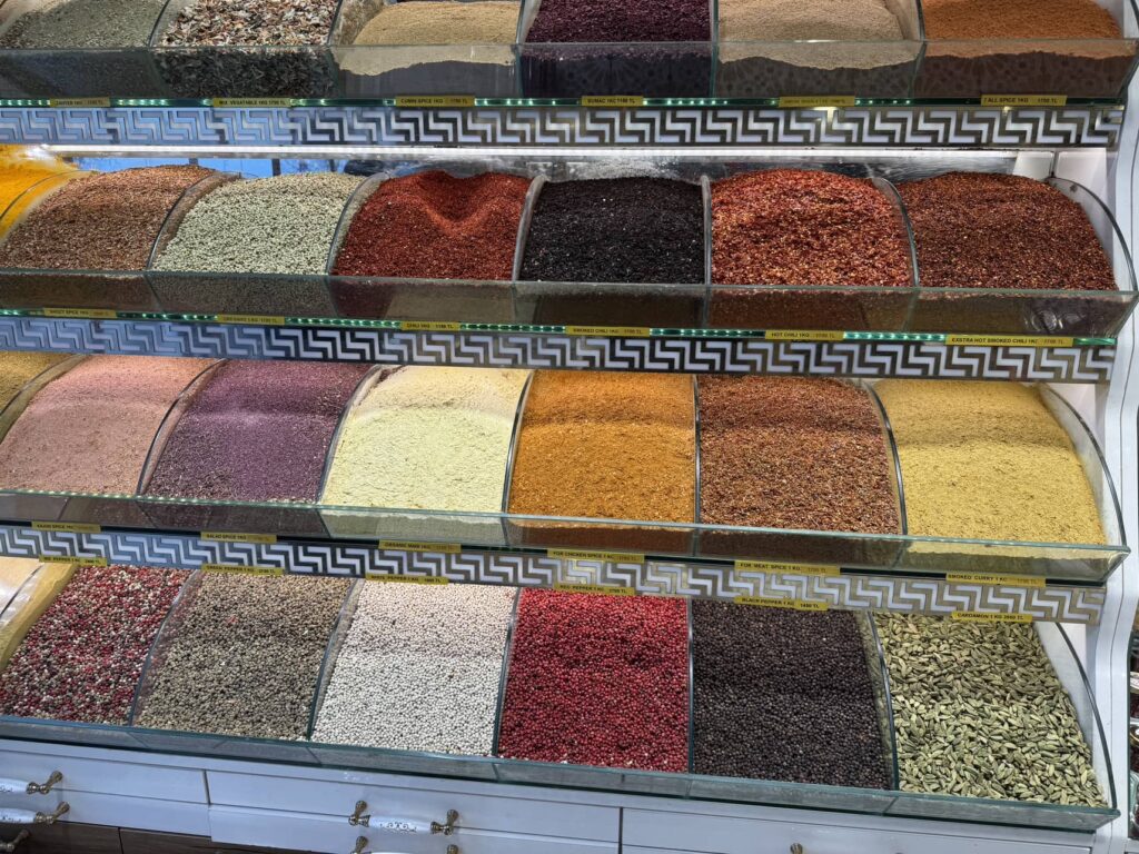 Spice variety in the Egyptian bazaar