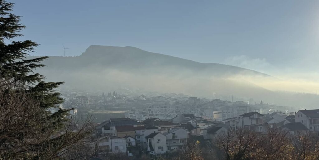 A view of the mountains