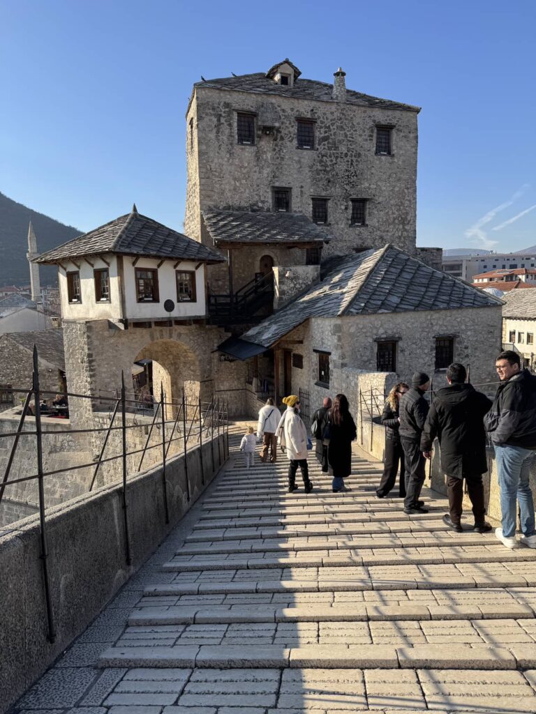 Tourists on the bridge