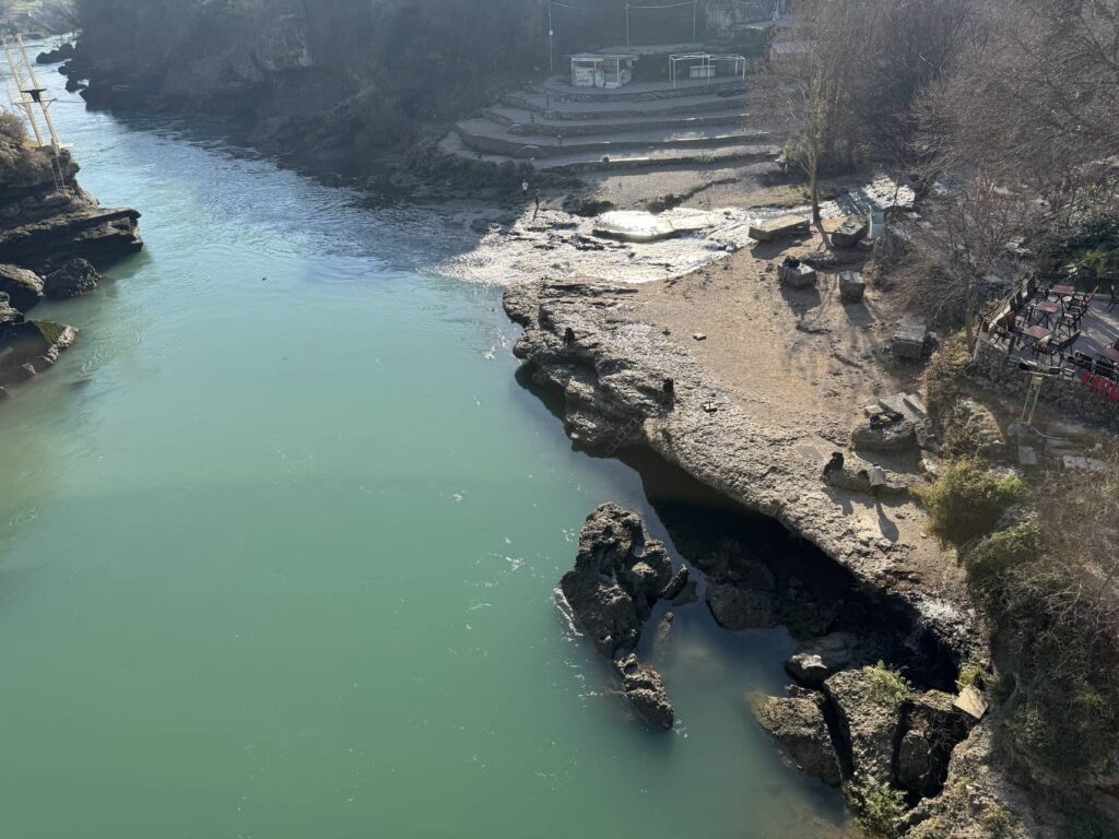 The edge of the river