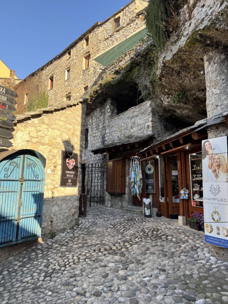 One side of the bridge