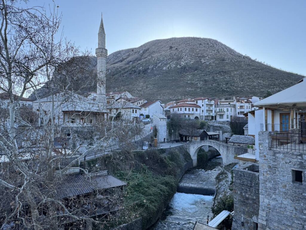 Small bridge and mosque