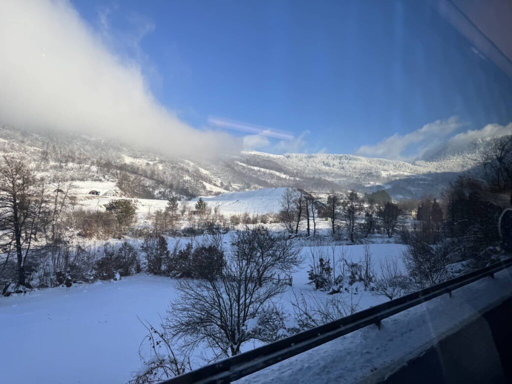 View from the bus to Sarajevo