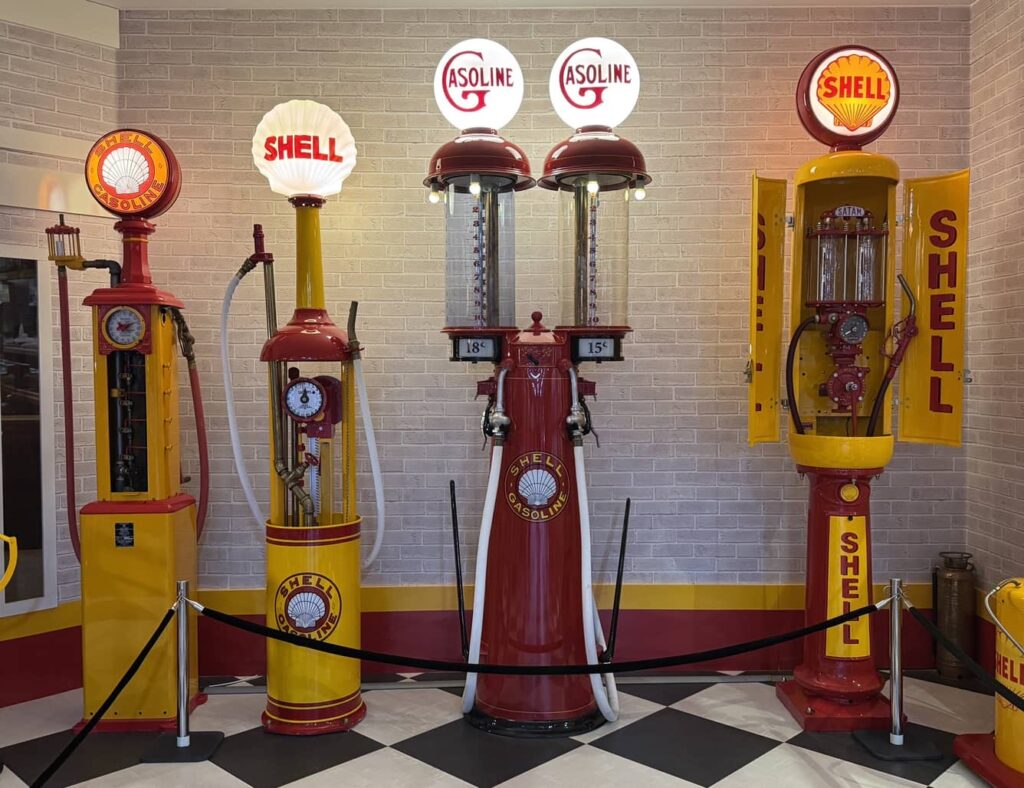 Old gas pumps