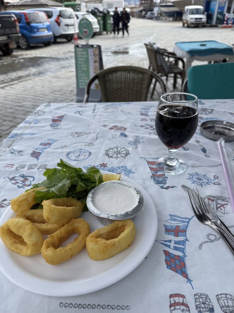 calimari in town in Turkey