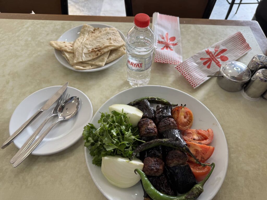 A typical  Turkish meal