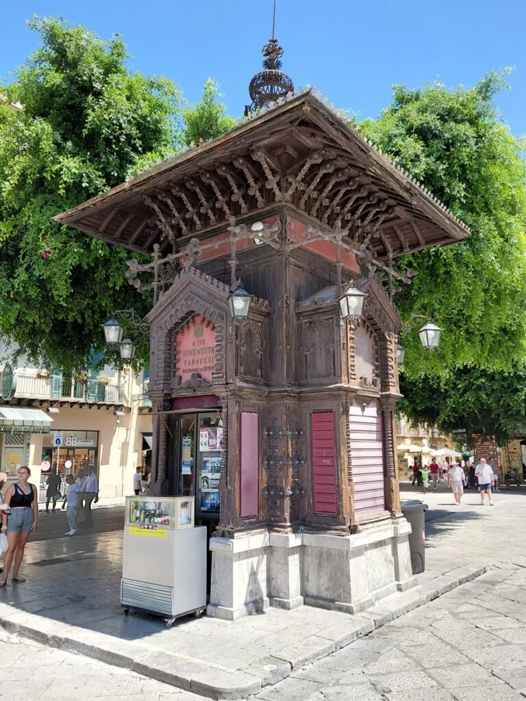 An old kiosk