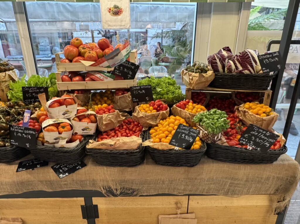 Fresh fruit and vegetables