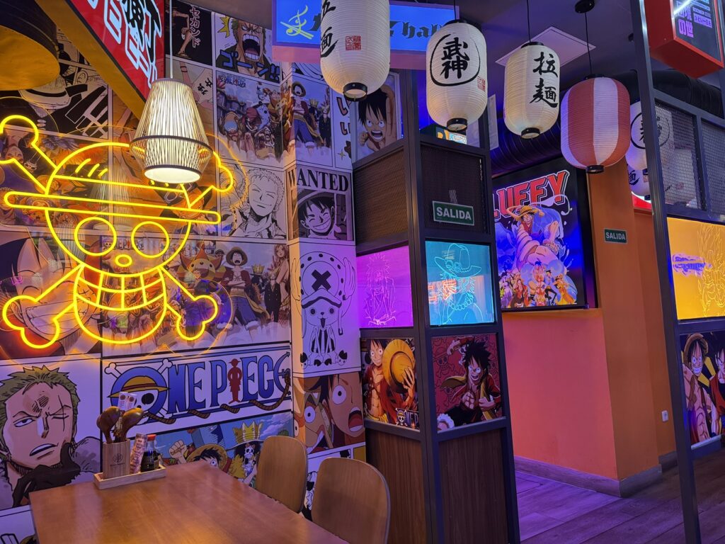 Manga inspired restaurant