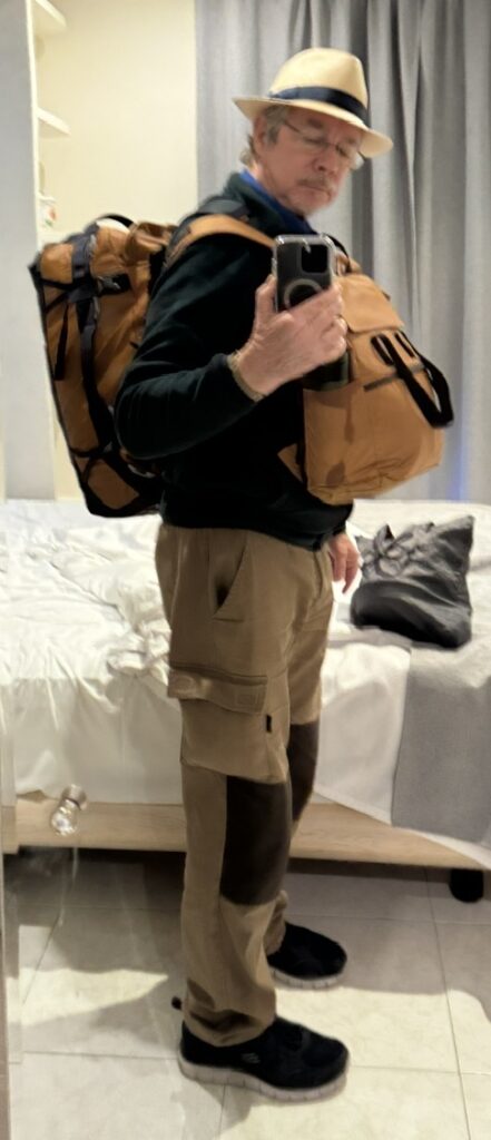 My last photo with the backpack