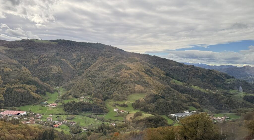 Beautiful view  walking in Spain