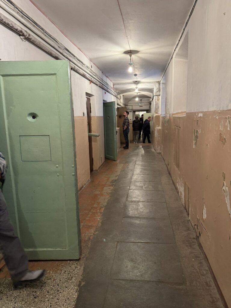 Visitors looking around