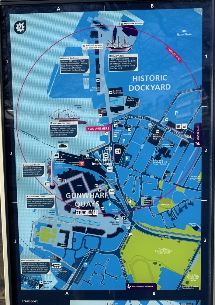 Map of the harbor