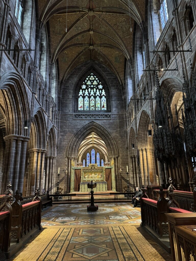 Chester Cathedral chasing around Chester
