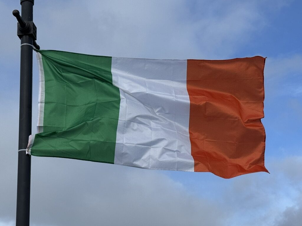 Irish flag around Limerick area