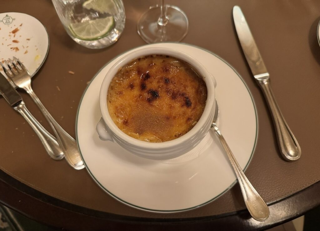 French onion soup enjoying Paris